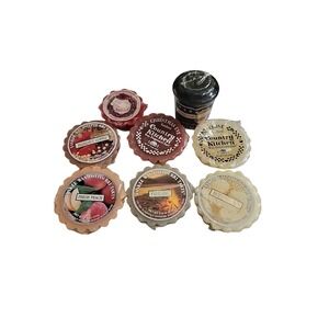 Yankee Candle Country Lot of 8- 7 Wax Tarts/1 Votive‎ Vintage Mixed Variety NOS